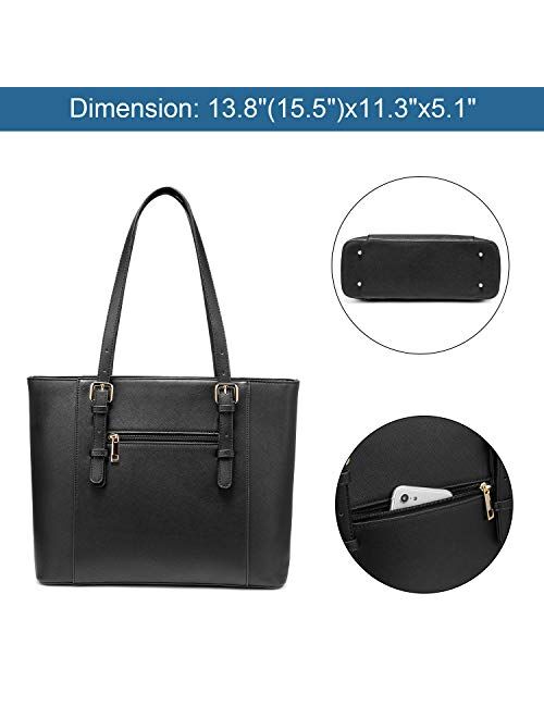 LOVEVOOK Laptop Bag for Women Large Office Handbags Briefcase Fits Up to 15.6 inch (Updated Version)