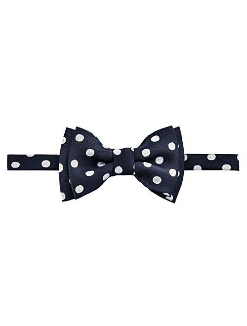 Retreez Boy's Suspender Bow Tie Set Classic Polka Dots Woven Pre-Tied Bow Tie