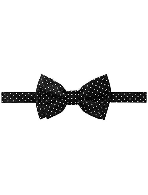 Retreez Boy's Suspender Bow Tie Set Modern Mini Polka Dots Pre-Tied Bow Tie