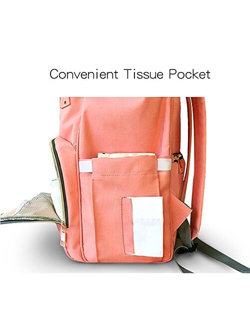 Diaper Bag Backpack - Ticent Multifunction Travel Back Pack Large Maternity Nappy Bag Baby Changing Bags with Stroller Straps, Waterproof and Stylish