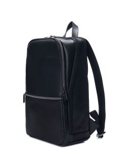 Mens Leather Laptop Backpack Travel Daypack Computer Bag Rucksack