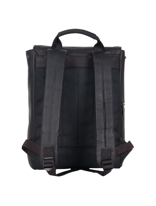 Kenneth Cole Reaction Colombian Leather RFID Flapover 14.1” Laptop Backpack