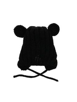 Hat Baby Hat Cute Bear Toddler Beanie Warm Cap Winter Accessories (Color : Brown)