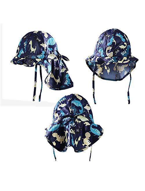 Hat Baby Toddler Kids Breathable Sun Hat Adjustable for Grow Summer Shawl Cap Child Anti-UV Hat Accessories (Color : Blue, Size : 49)