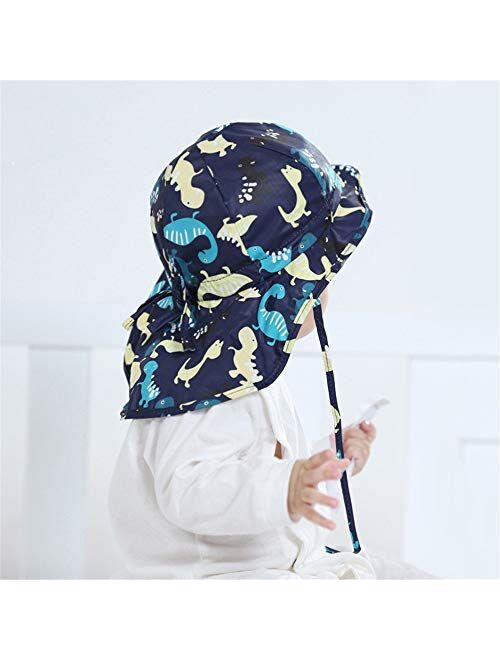 Hat Baby Toddler Kids Breathable Sun Hat Adjustable for Grow Summer Shawl Cap Child Anti-UV Hat Accessories (Color : Blue, Size : 49)