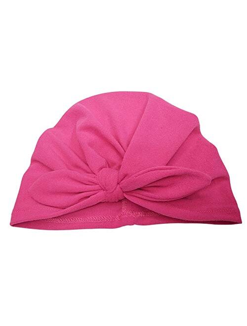 HGDD Autumn and Winter in Europe and America Baby Products Baby Rabbit Ears Knotted Hedging Cap Child hat hat India (Color : Black)