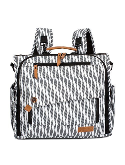 ALLCAMP OUTDOOR GEAR Diaper Bag Backpack Large, Support Baby Stroller, Converted Into a Tote Bag