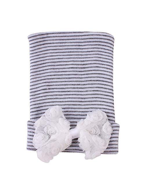 HGDD New European and American Big Bow Baby Baby hat Knit Pullover Cap Children (Color : F)