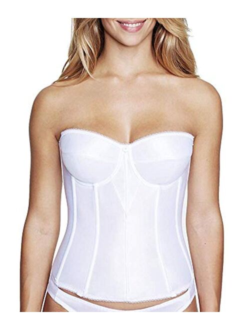 Dominique Tayler Lace Backless and Strapless Corselet Bridal Bra with Breathable Memory Foam Cups