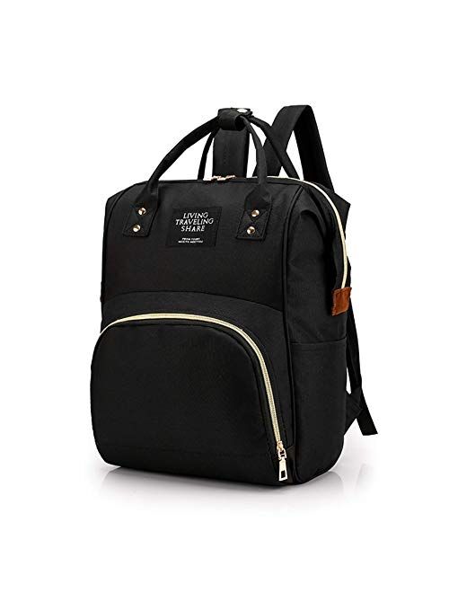 Diaper Bag Backpack, Multifunctional Waterproof Travel Bag, Large-Capacity Fashionable Maternity Bag, Baby Bag for Mom. (Green)