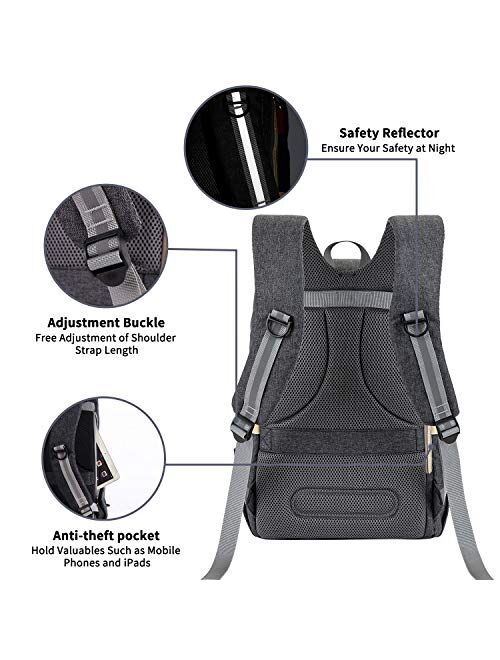 ESPIDOO Baby Diaper Bag Backpack, Large Waterproof Nappy Changing Bag for Travel