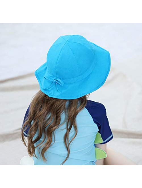 Sun Hat Baby Toddler Kids/Toddler Baby Kids Girls Boys Summer Ruffles Candy Solid Sun Hat Cap UPF 50+