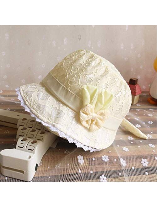 Lovely 0-6M Toddler Baby Girl Hat Summer Cartoon Bow Lace Cap Peach Heart Printing Caps Sunhat Hats YE