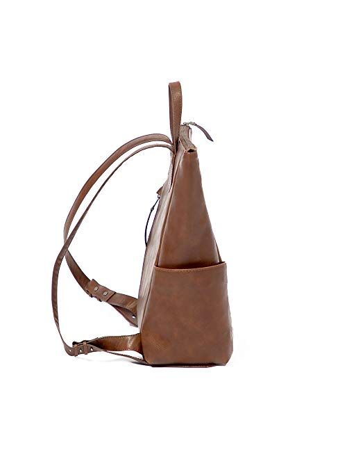 Freshly Picked - Mini Minimal Diaper Bag Backpack - Large Internal Storage 9 Pockets Wipeable Vegan Leather