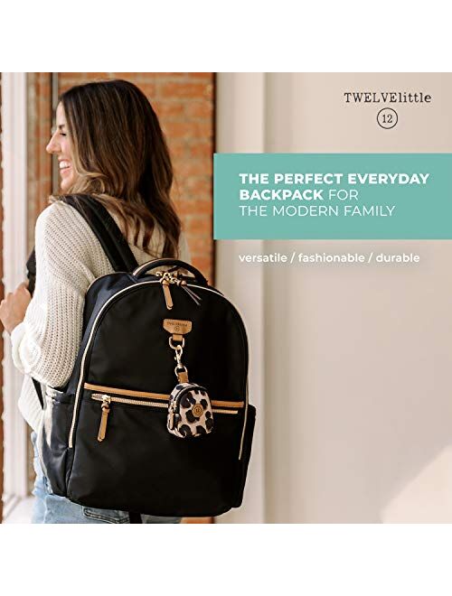 TWELVElittle On The Go DiaperBag Backpack 3.0 (Blush Camo) - Includes Changing Pad. Large Diaper Bag Backpack for Moms or Dads, Traveller’s Diaper Backpack for Baby Produ