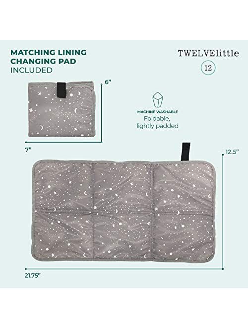TWELVElittle On The Go DiaperBag Backpack 3.0 (Blush Camo) - Includes Changing Pad. Large Diaper Bag Backpack for Moms or Dads, Traveller’s Diaper Backpack for Baby Produ