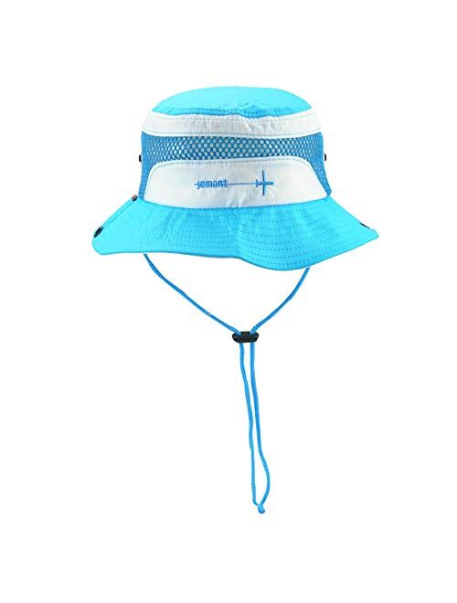 GJF New Children's Sun Hat, Summer UV Protection Curling Baby Fisherman Hat, Outdoor Sports Daily Home School - Polyester Pink-L