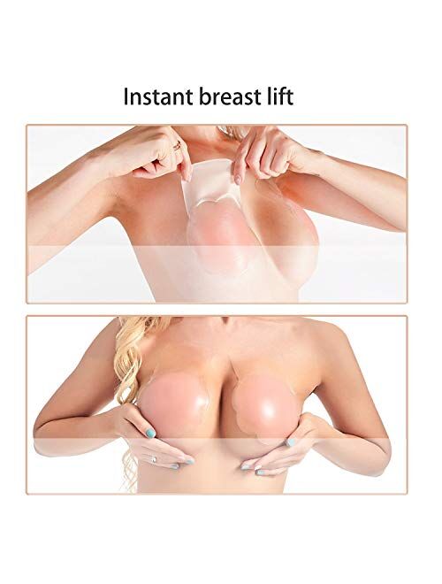 Rolewpy Silicone Nipples Cover Breast Tapes Pasties Lift Bra Boobtape Adhesive