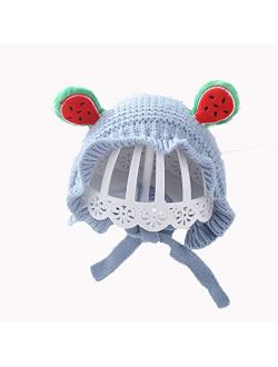 YFAX,Knitted Hat,Cap,Lined,Comfortable,Adjustable,Fall and Winter,Baby,Child,Multi-Color Optional-Lotus Color