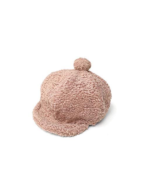 Autumn and Winter Boys and Girls Teddy Velvet Warm hat Baby Fashion Cap