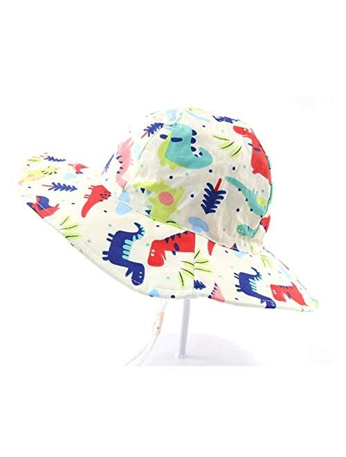 XINGYAO Summer hat 2021 New Summer Bucket Hat UV Protection Boys Cap Children Outdoor Beach Girls Sun Hat Cartoon Infant Fisherman Cap (Color : B)