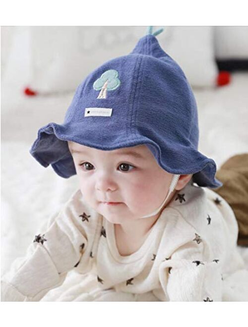Pinellia Autumn and Winter Boys and Girls Cotton Warm Hats Baby Cute Fisherman hat