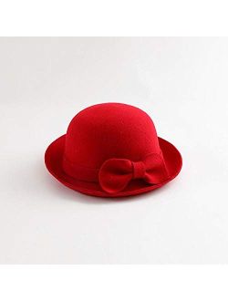 Pinellia Autumn and Winter Girls Bow Decoration hat Baby Fashion Warm hat
