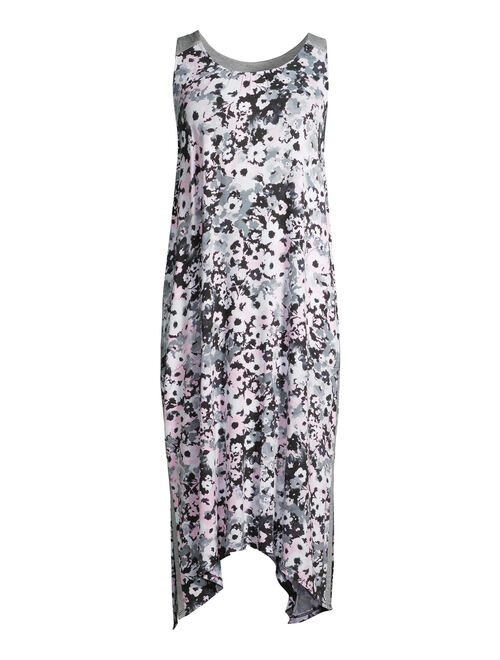 Secret Treasures Women's and Women's Plus Midi Chemise Pajama Dress