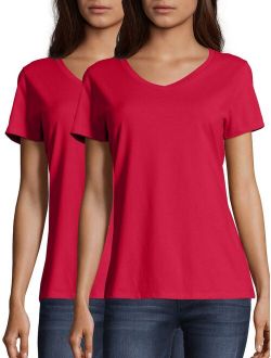 Women's Nano-T V-neck T-Shirt (2-Pack)