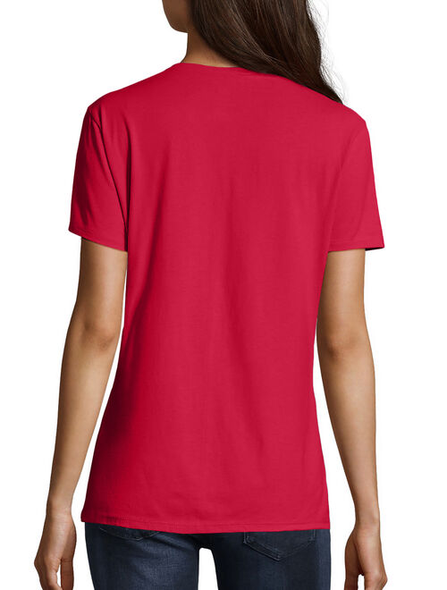 Hanes Women's Nano-T V-neck T-Shirt (2-Pack)