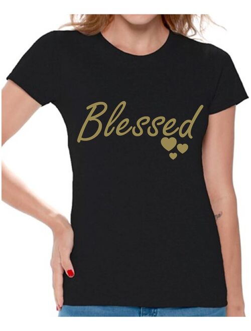 Awkward Styles Blessed Shirt for Woman Bless Tee