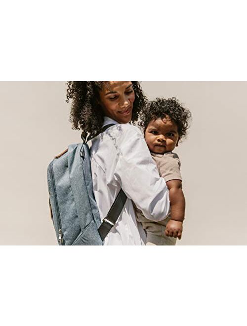 UPPAbaby Changing Backpack, Finn (Deep Sea/Chestnut Leather)