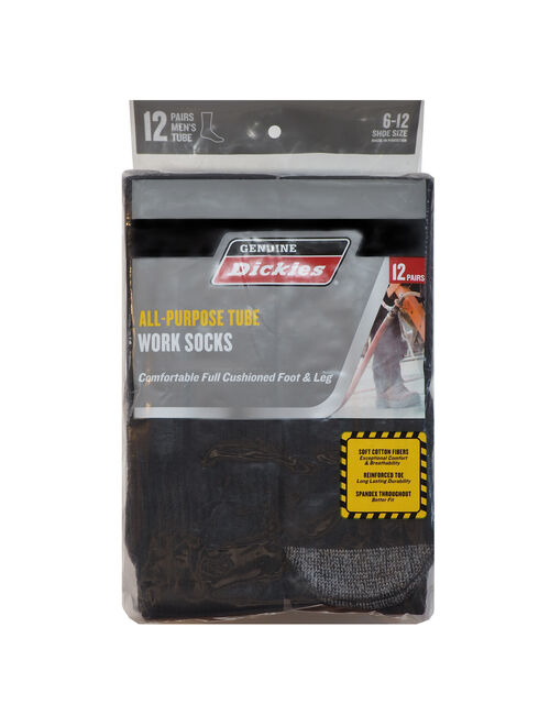 Dickies 12-Pack Work Tube Socks