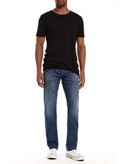 Men's Zach Regular Rise Straight Leg Jeans, Mid Indigo Maui, 38 x 30