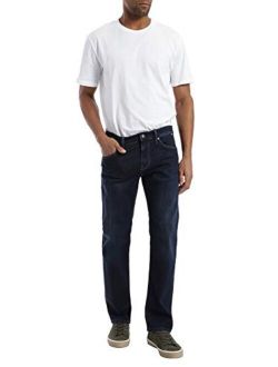 Men's Zach Regular Rise Straight Leg Jeans, Deep Blue Supermove, 36 x 32