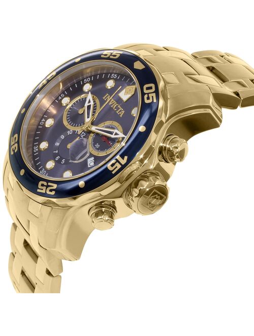 Invicta Men's 0073 Pro Diver Quartz Chronograph Blue Dial Watch
