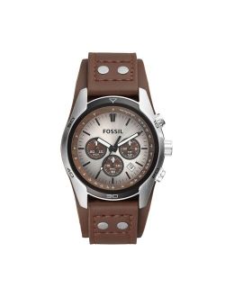 Men's Coachman Chronograph Leather Watch (Style: CH2565)