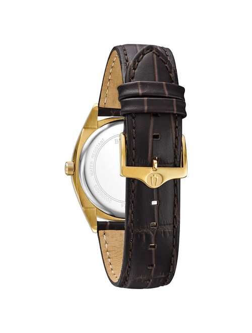 Bulova Classic Silver Dial Leather Men's Watch 97C106