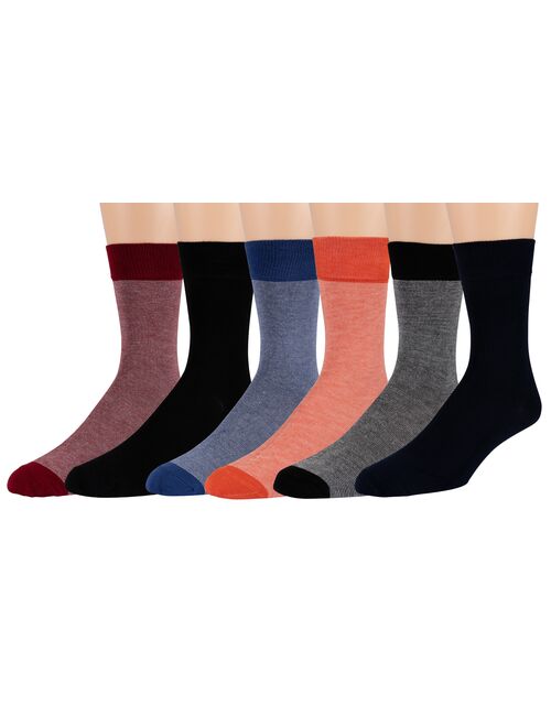 Non Sweat Men's Crew Socks Ultra Soft Viscose Bamboo Moisture Wicking -By Zeke