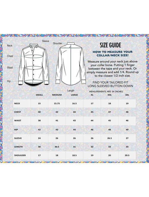 Azaro Uomo Men's Long Sleeve Dress Shirt Casual Button Down Slim Fit, Light Squares, L