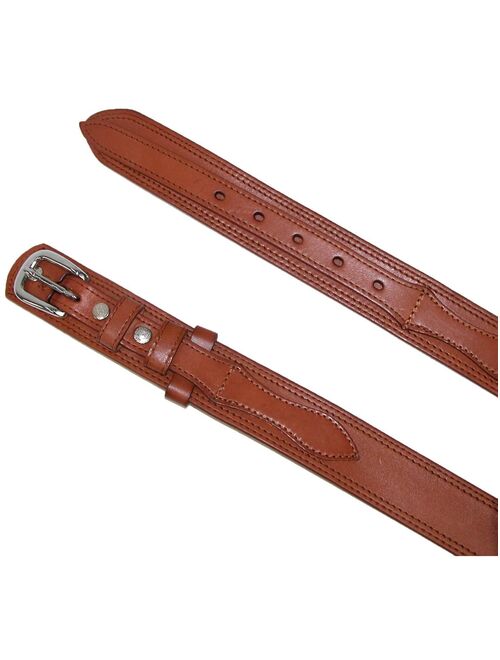 Size 42 Mens Leather Removable Buckle Ranger Belt, Tan