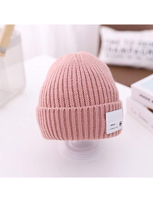 HGDD Children's Spring and Autumn Candy-Colored Knit hat Child Baby Boys and Girls Baby Sweater Autumn and Winter Tide (Color : G)
