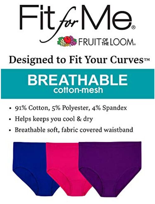 Fruit Of The Loom Women's Fit for Me Plus Size Underwear
