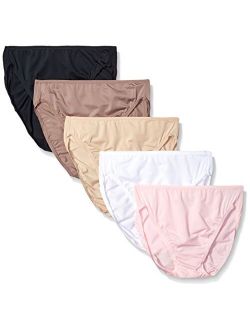 Women's 5 Pack Microfiber Hi-Cut Panties