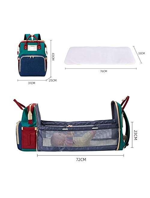 Y-Ange Travel Diaper Bag Mommy Backpack Portable Baby Crib Kid Carry Cot Charge Big Baby Bed Maternity Handbag Stroller Bag 2 Orders