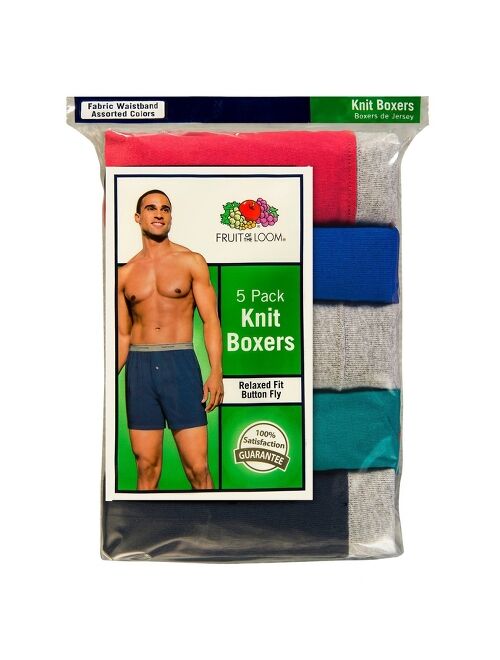 Fruit of the Loom Men's 5pk Boxers - Colors May Vary