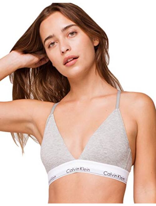 Calvin Klein Women's Modern Cotton Lightly Lined Triangle Bralette