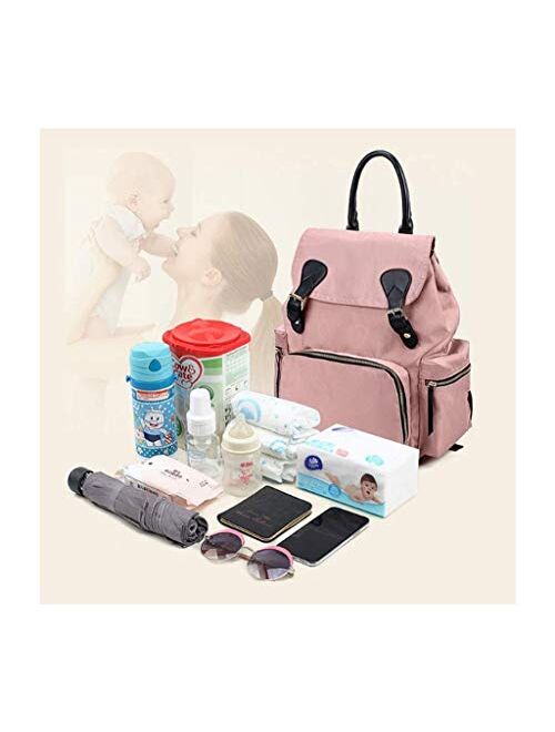 Qin Large Capacity, Stylish and Durable Suitable for Travel or Travel Diaper Backpack, Waterproof Polyester Diaper Storage Bag