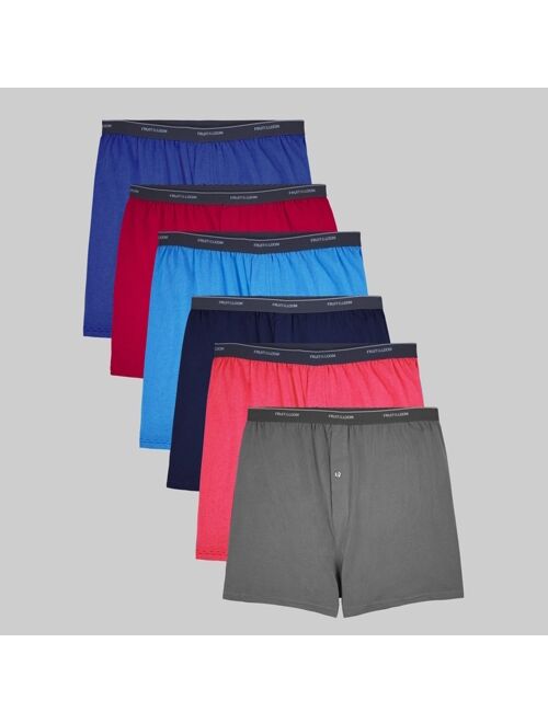 Fruit of the Loom Men's Big & Tall Knit Boxers 6pk