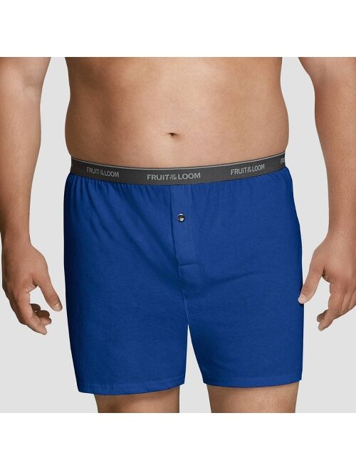 Fruit of the Loom Men's Big & Tall Knit Boxers 6pk